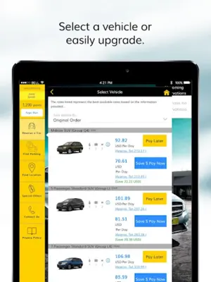 Hertz RentACar android App screenshot 1