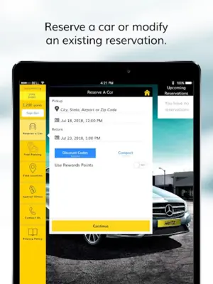 Hertz RentACar android App screenshot 4